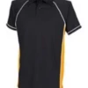 Murray Golf Contrast Junior Polo Shirt - Navy/Amber/White