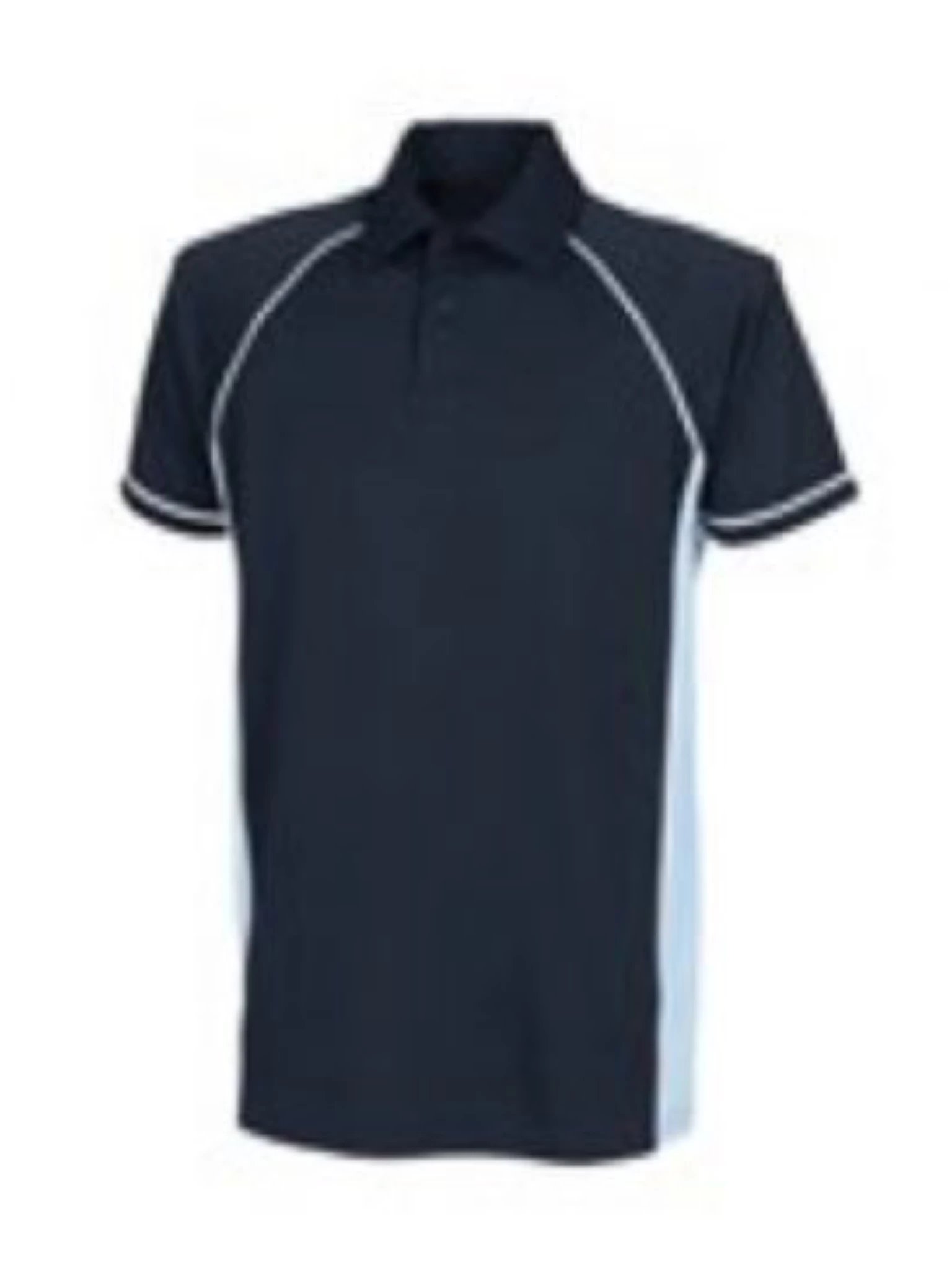 Murray Golf Contrast Junior Polo Shirt -Navy/Sky/White 3 Murray Golf Contrast Junior Polo Shirt -Navy/Sky/White