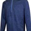Island Green Igjtl 2119 1/4 Zip Raglan Sleeve Top Layer - Mid Blue Marl -Golf Accessories Sales Store IMG 1015