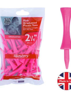 Masters Plastic Graduated Tees 2 1/4 Pink 35 Bag